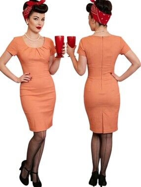 MUXXN Retro 1950s Pencil Wiggle Dress - Size M